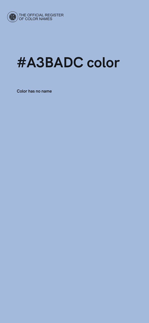 #A3BADC color image