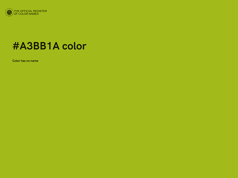 #A3BB1A color image