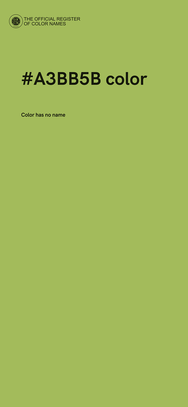 #A3BB5B color image