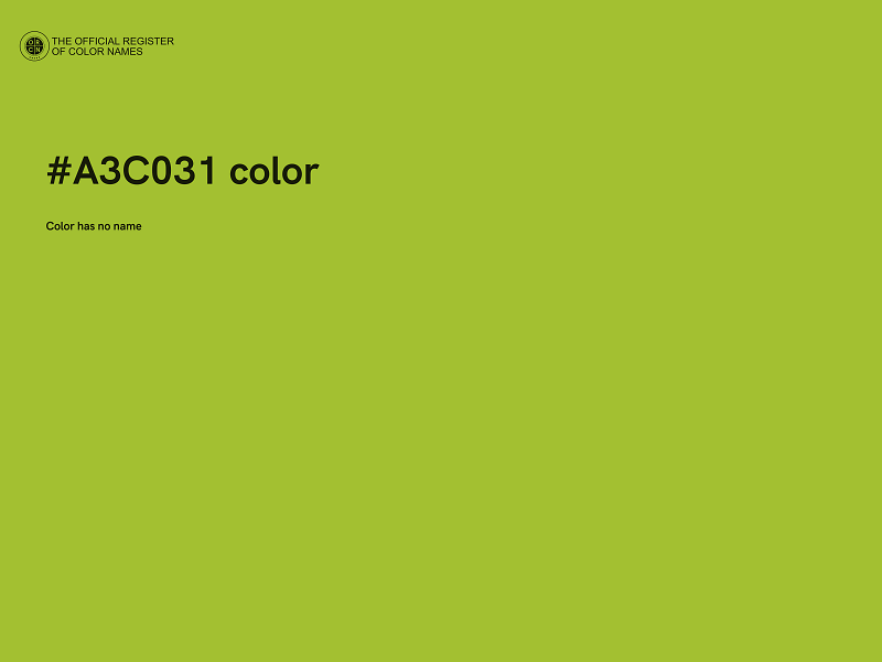 #A3C031 color image