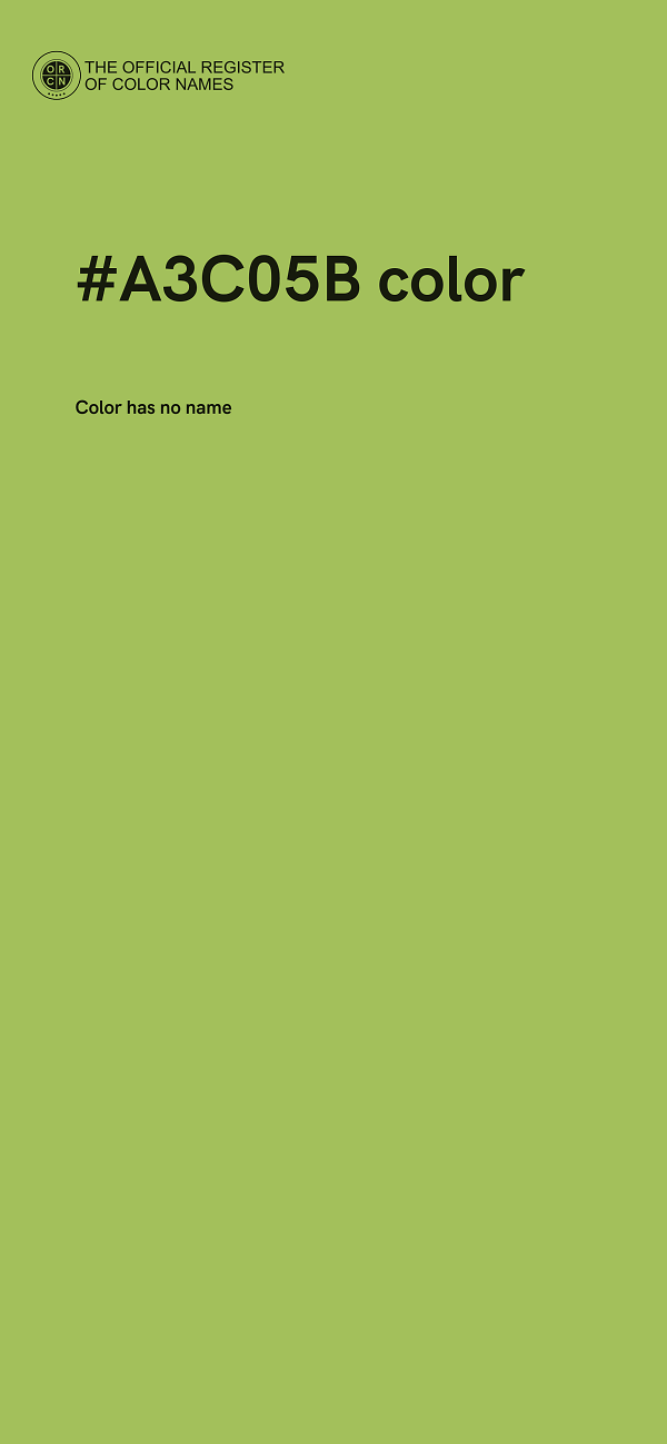 #A3C05B color image