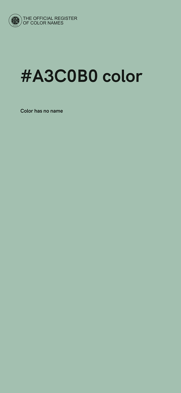#A3C0B0 color image