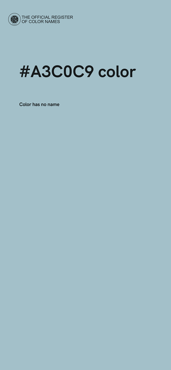 #A3C0C9 color image