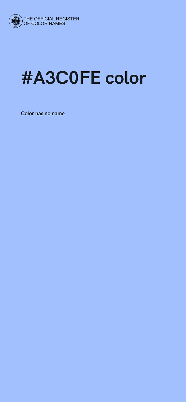 #A3C0FE color image