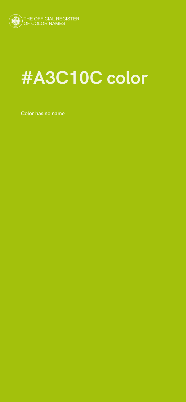#A3C10C color image