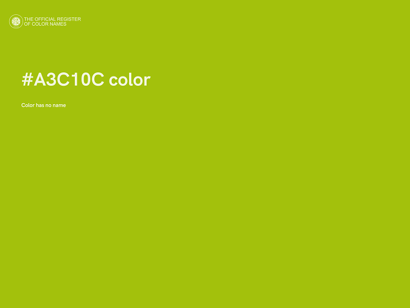 #A3C10C color image