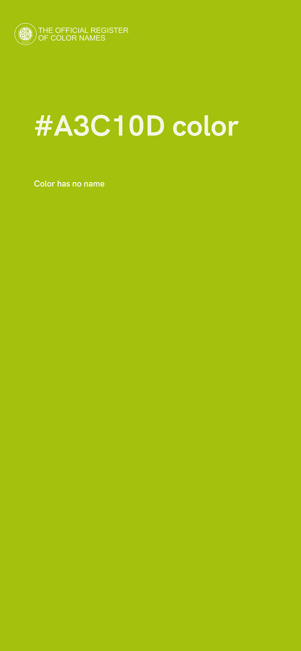 #A3C10D color image