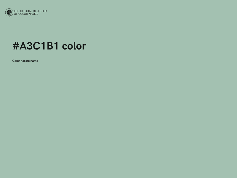 #A3C1B1 color image