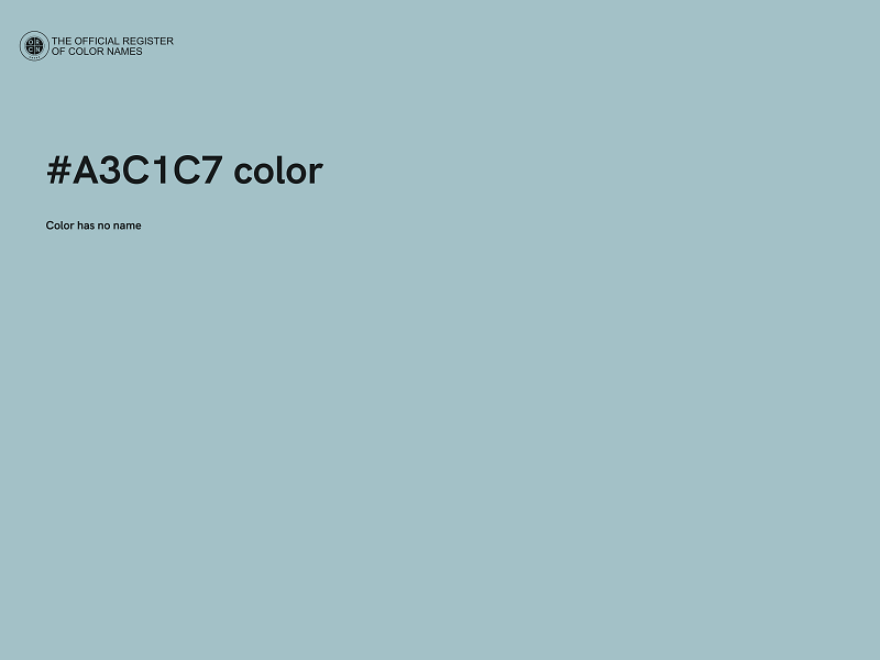 #A3C1C7 color image