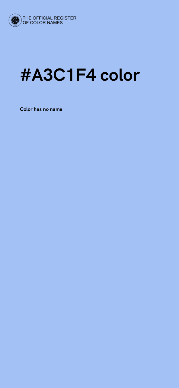 #A3C1F4 color image