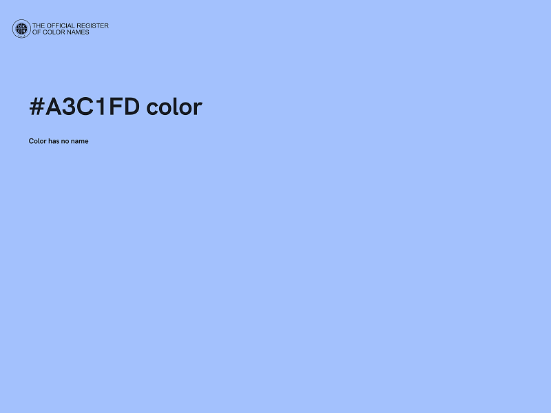 #A3C1FD color image