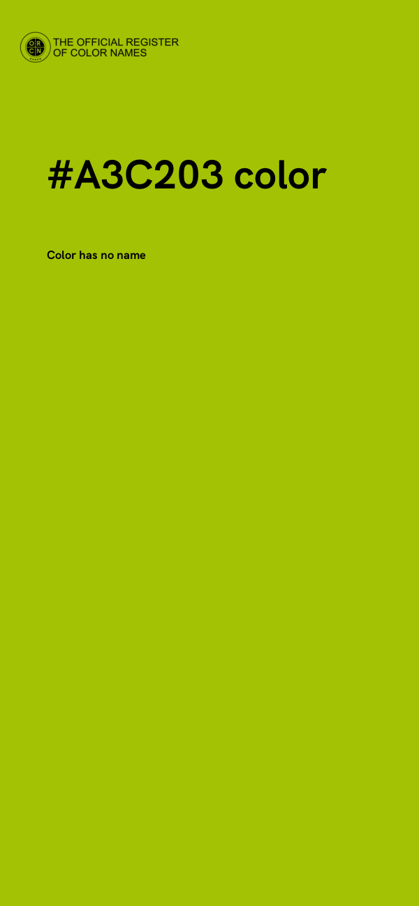 #A3C203 color image