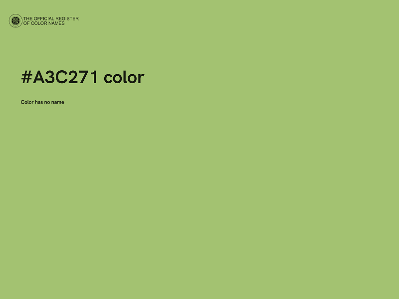 #A3C271 color image