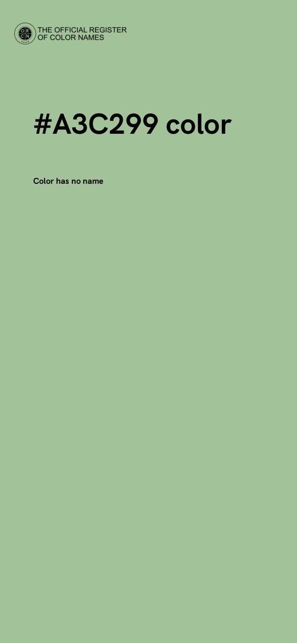 #A3C299 color image