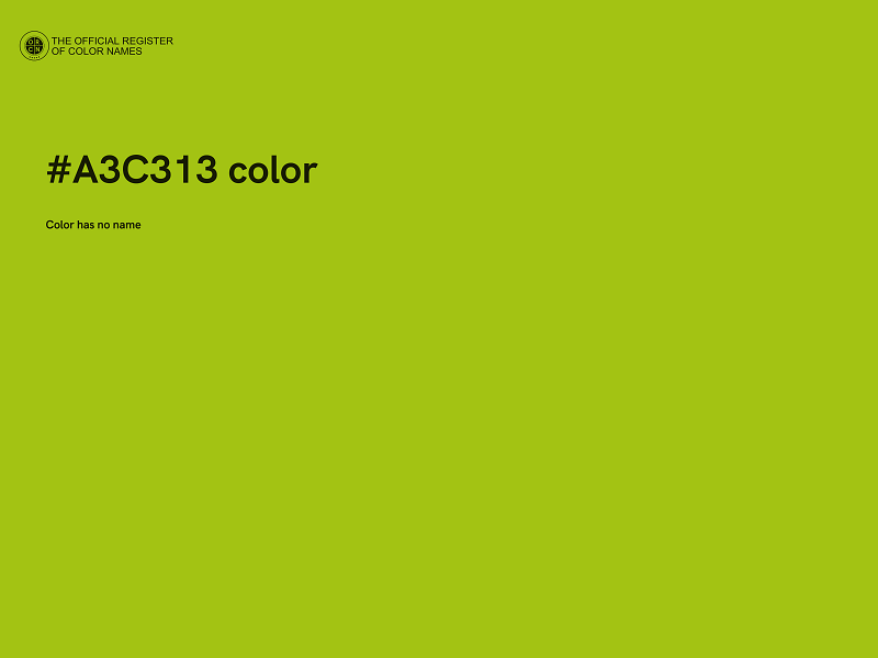 #A3C313 color image