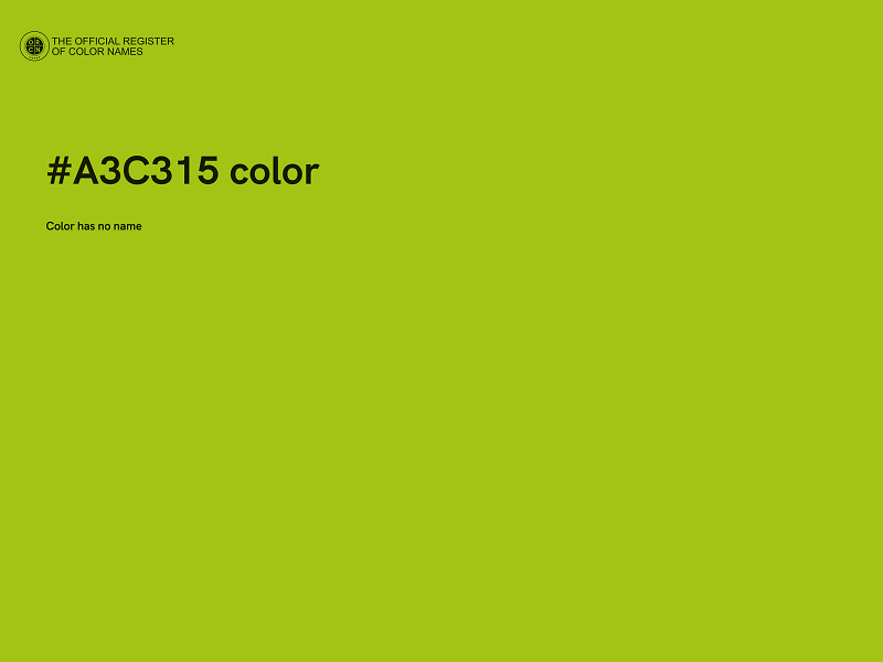 #A3C315 color image