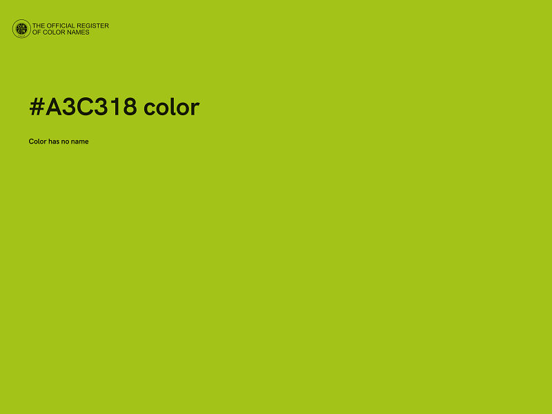 #A3C318 color image