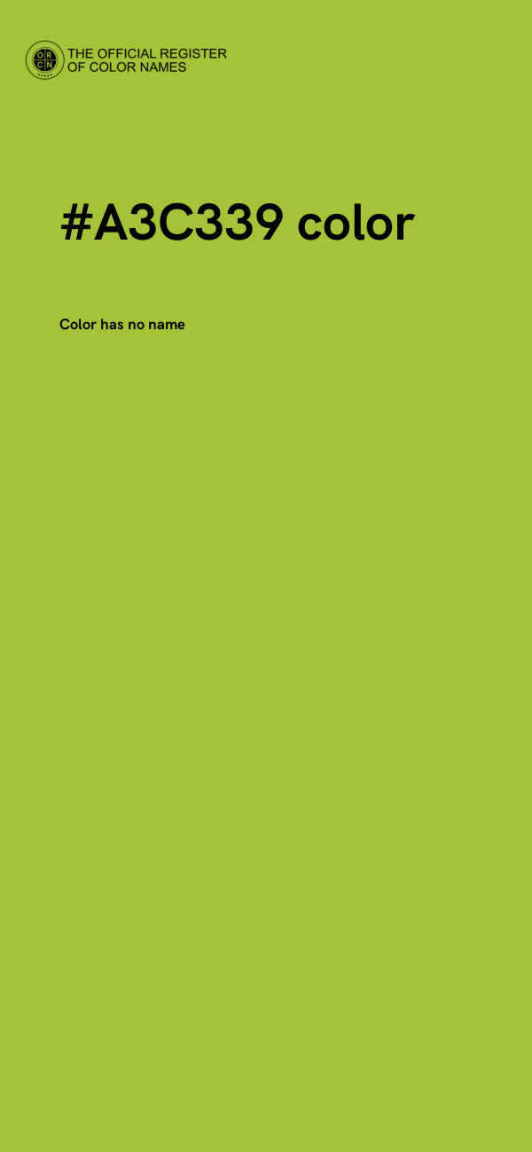 #A3C339 color image