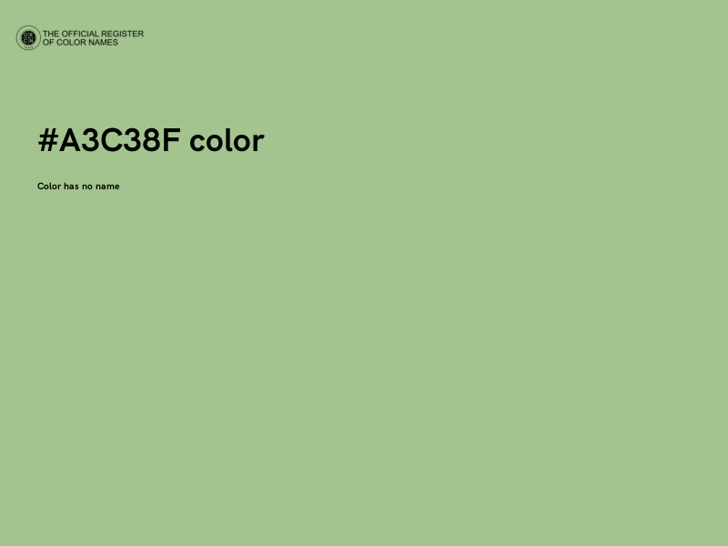 #A3C38F color image