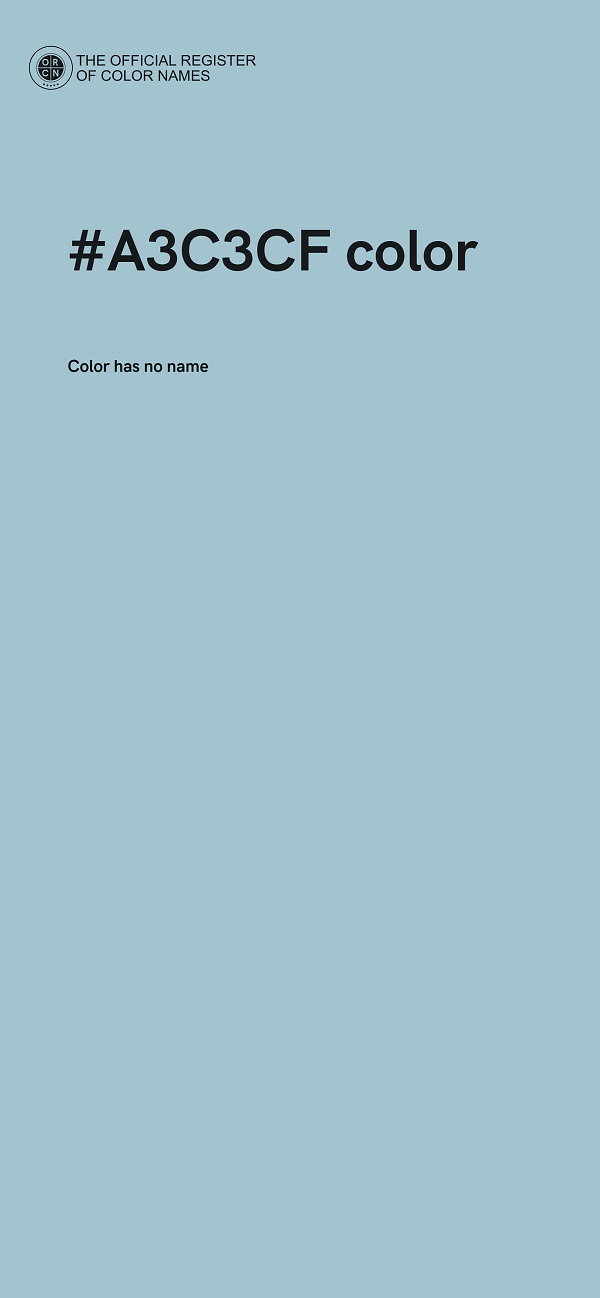 #A3C3CF color image