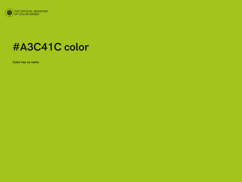 #A3C41C color image