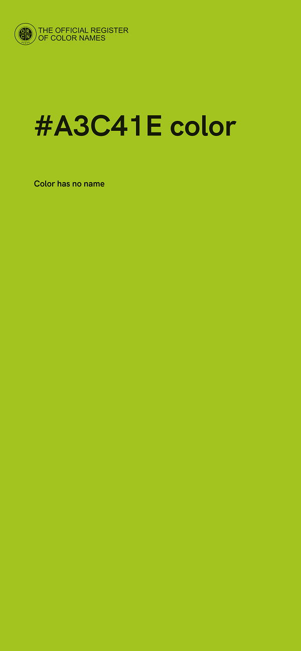 #A3C41E color image