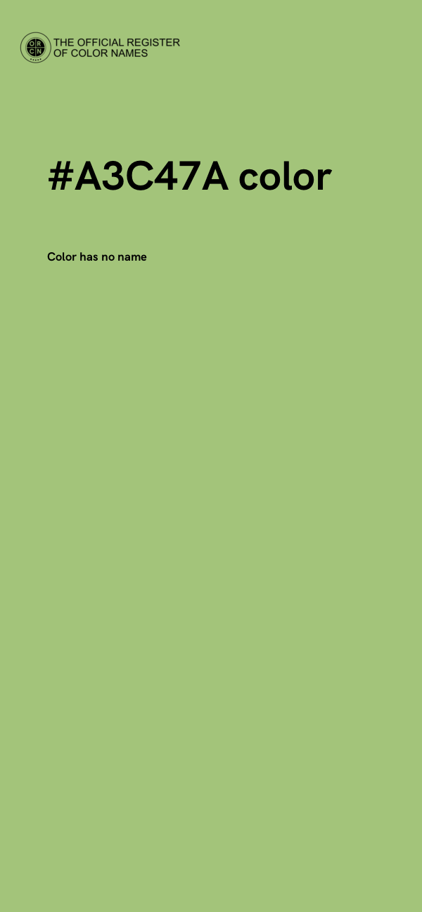 #A3C47A color image