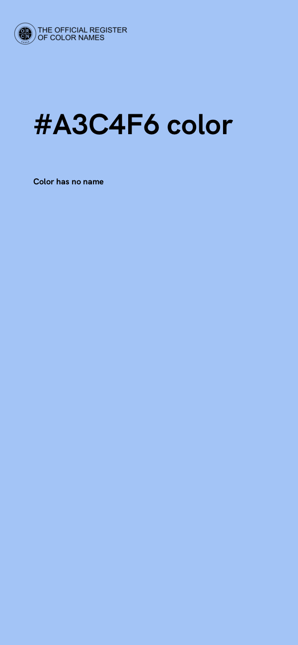 #A3C4F6 color image