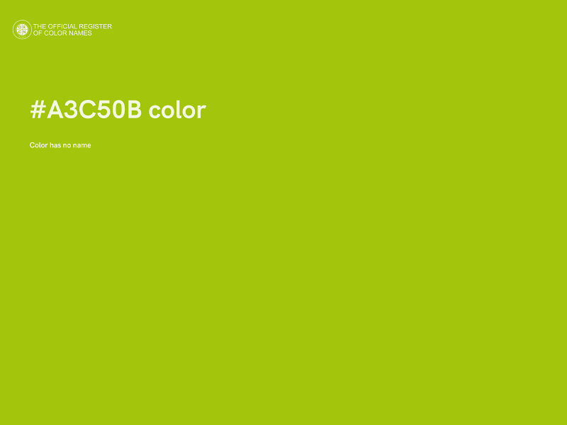 #A3C50B color image