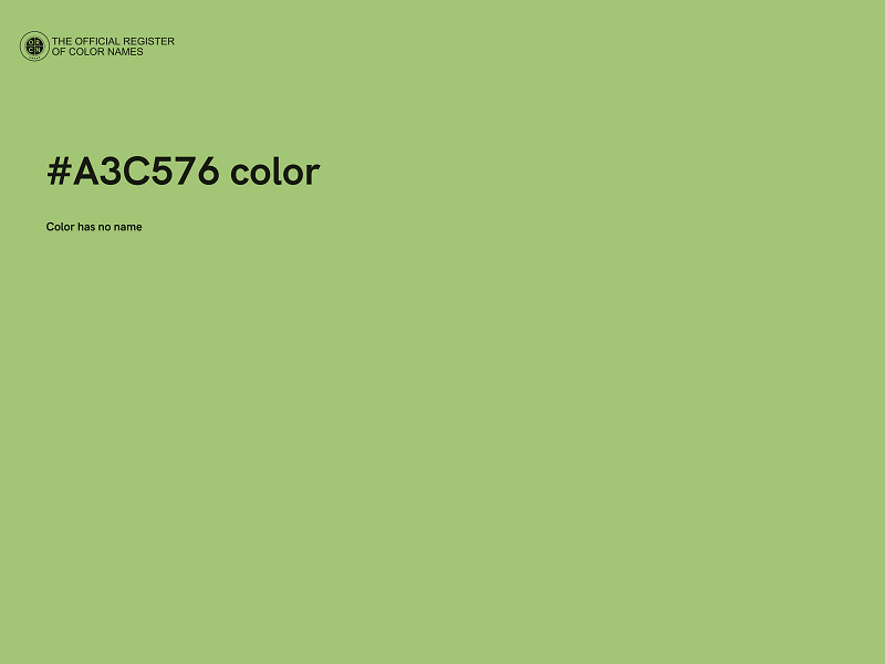 #A3C576 color image
