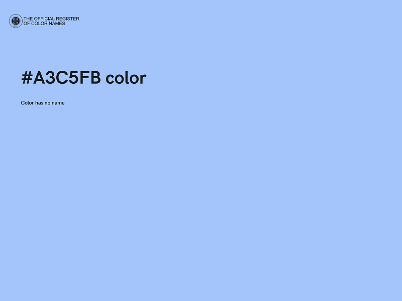 #A3C5FB color image