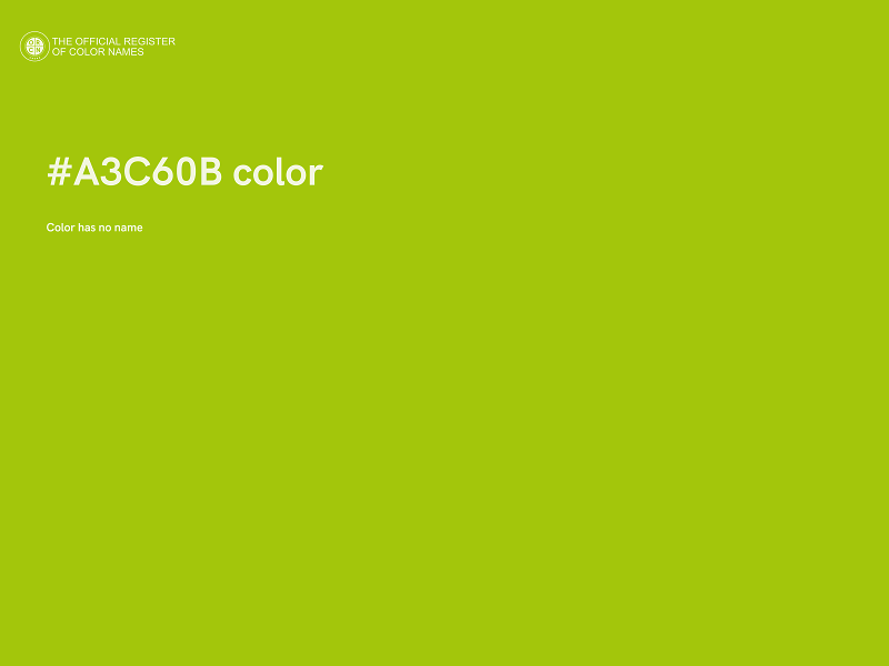 #A3C60B color image