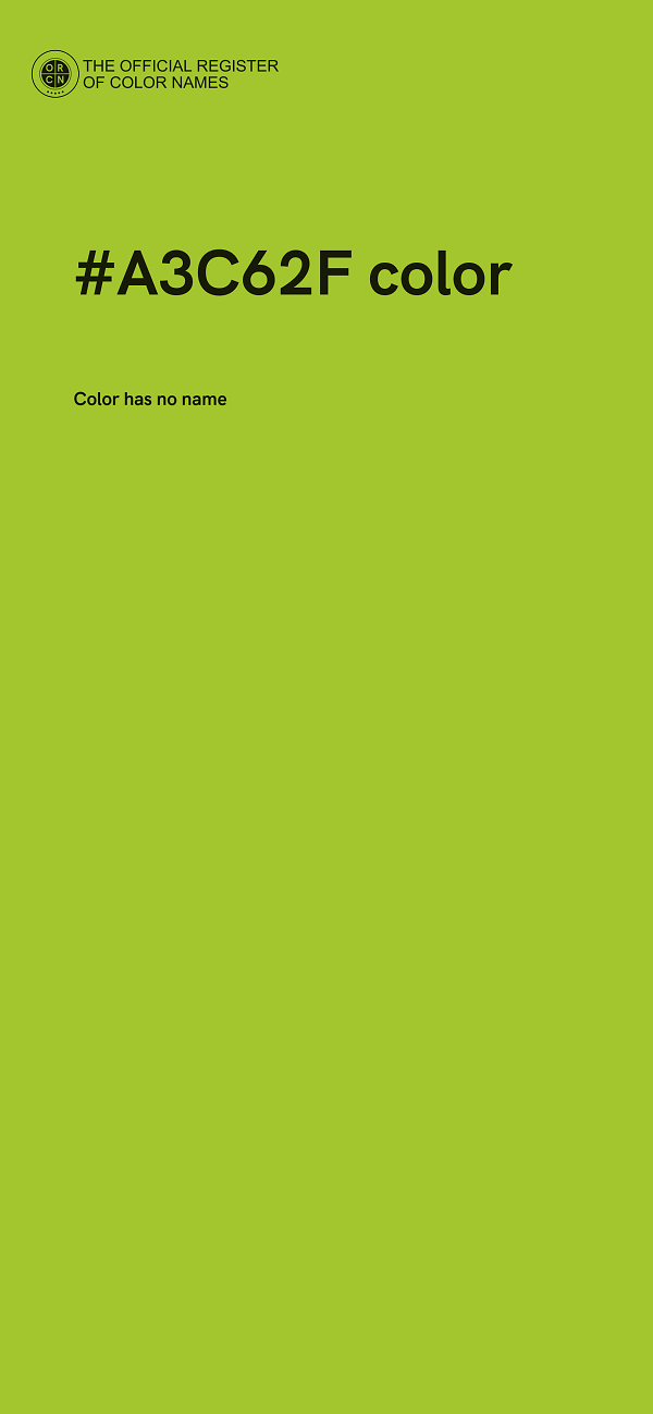 #A3C62F color image