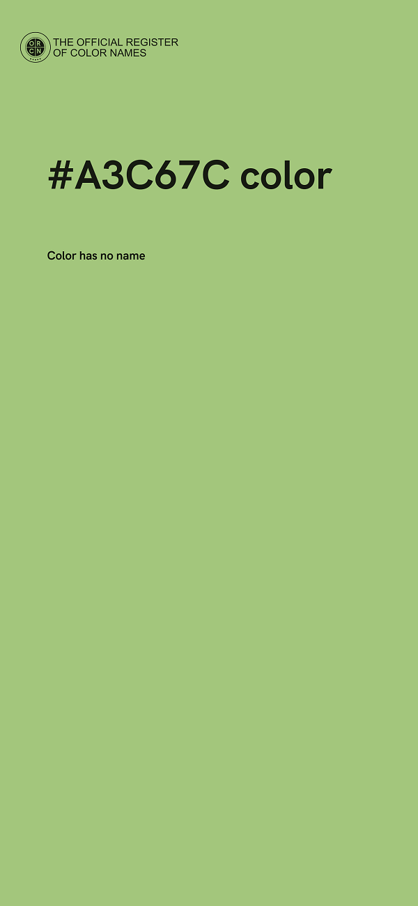 #A3C67C color image
