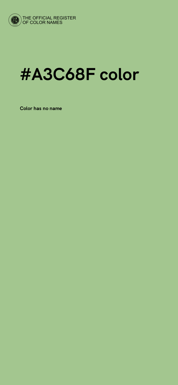 #A3C68F color image