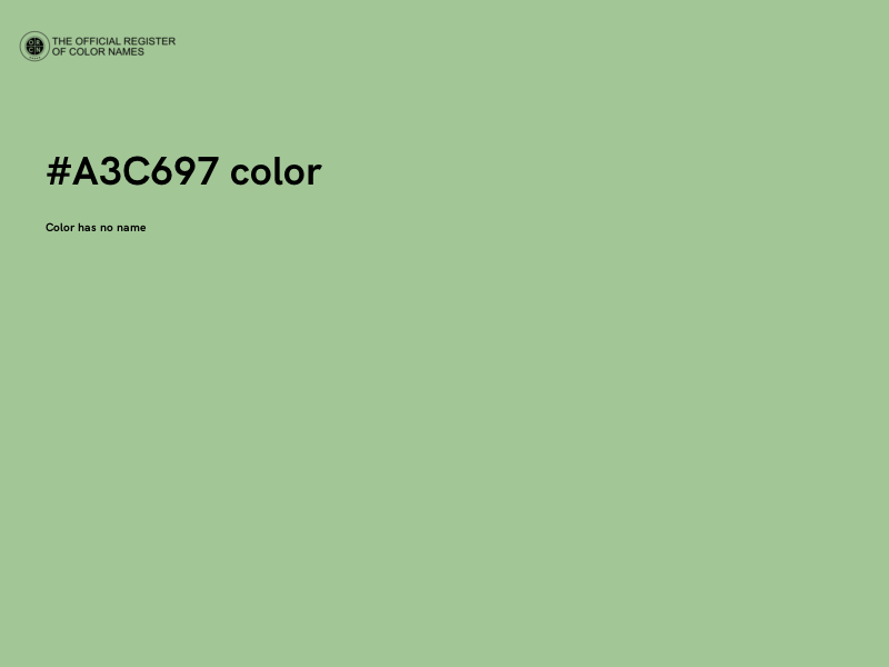 #A3C697 color image