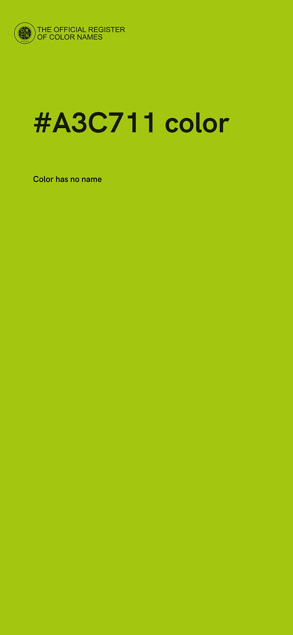 #A3C711 color image