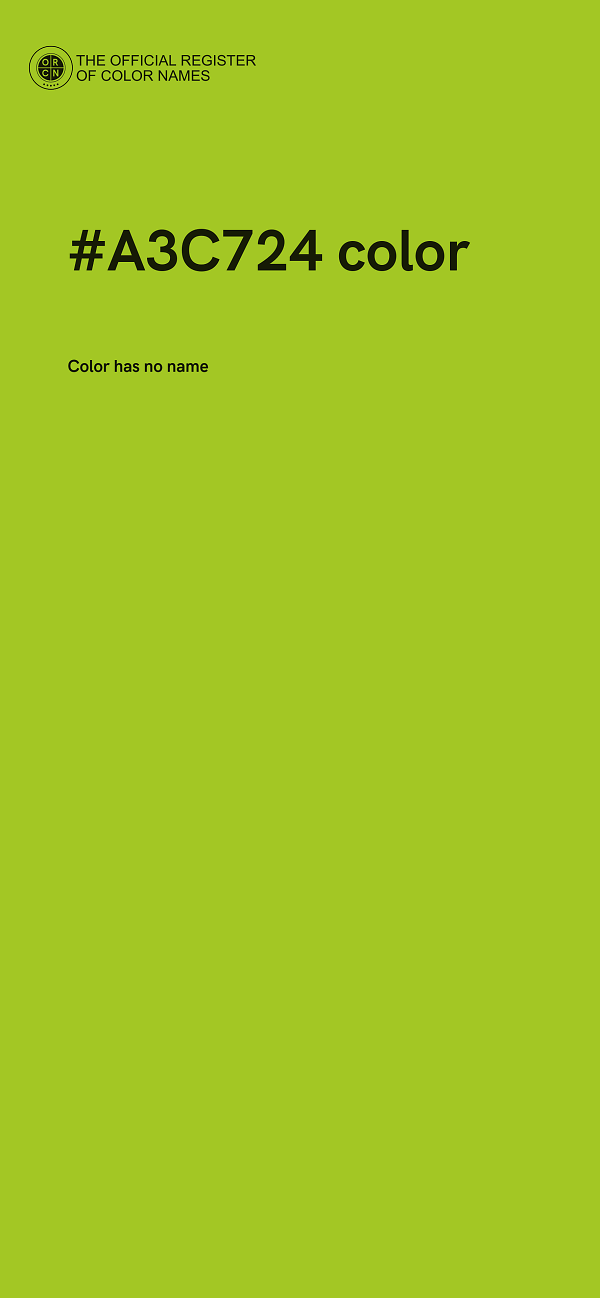 #A3C724 color image