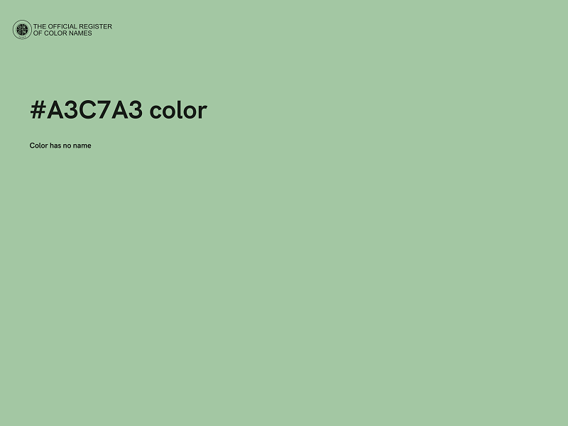 #A3C7A3 color image