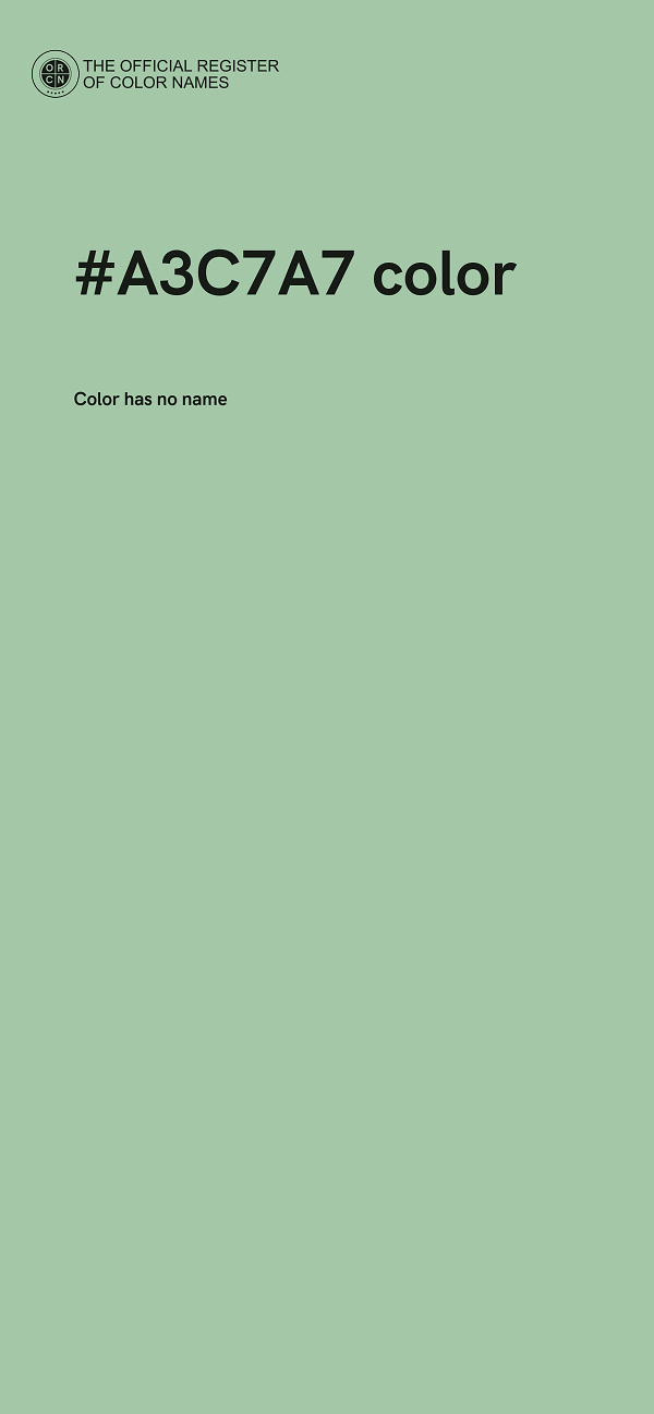 #A3C7A7 color image