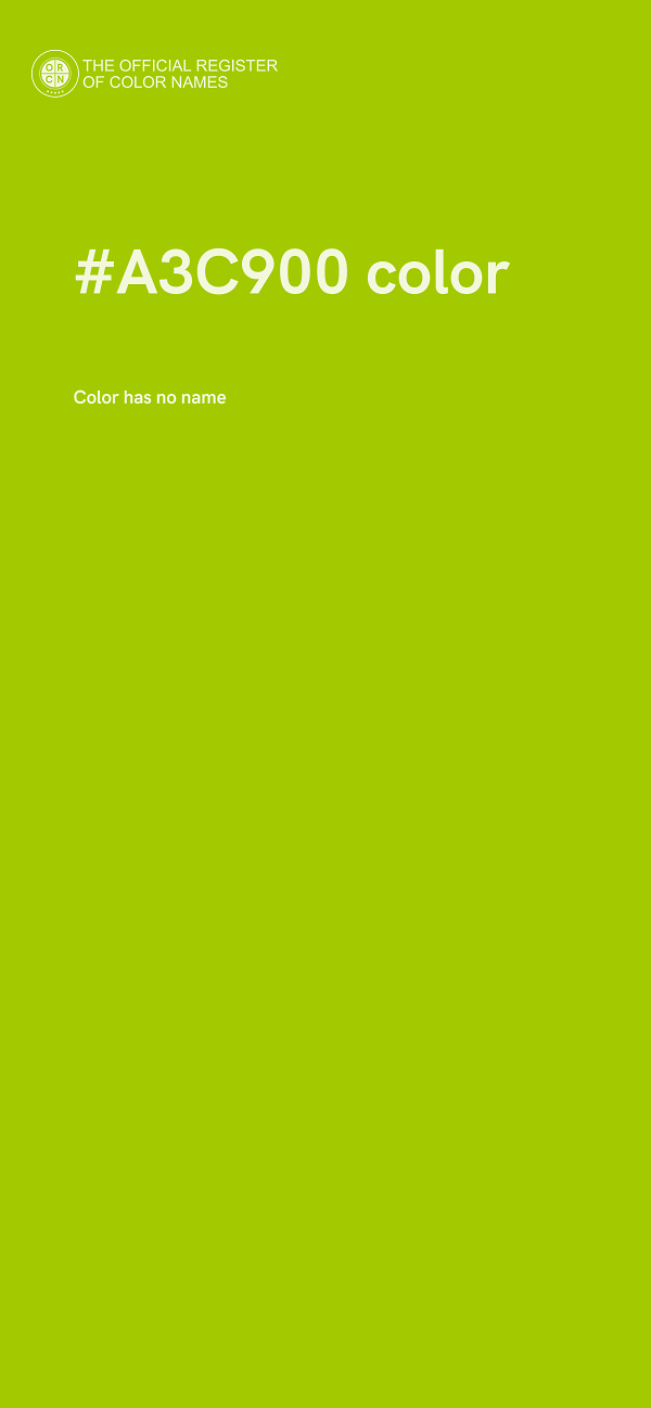 #A3C900 color image