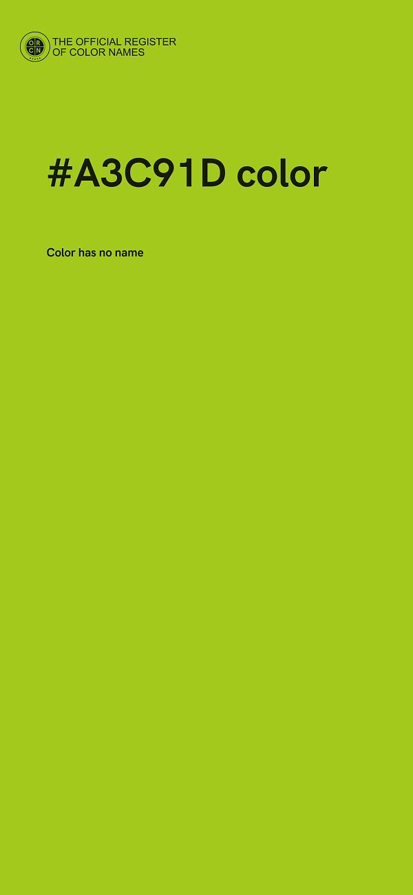 #A3C91D color image