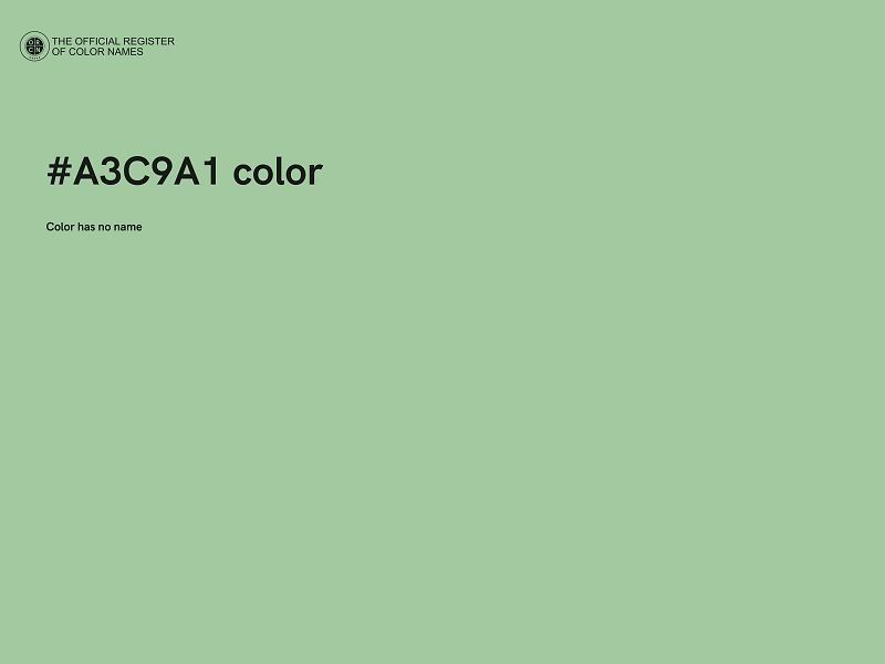 #A3C9A1 color image