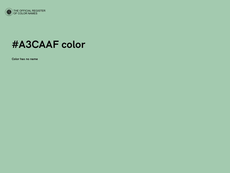 #A3CAAF color image