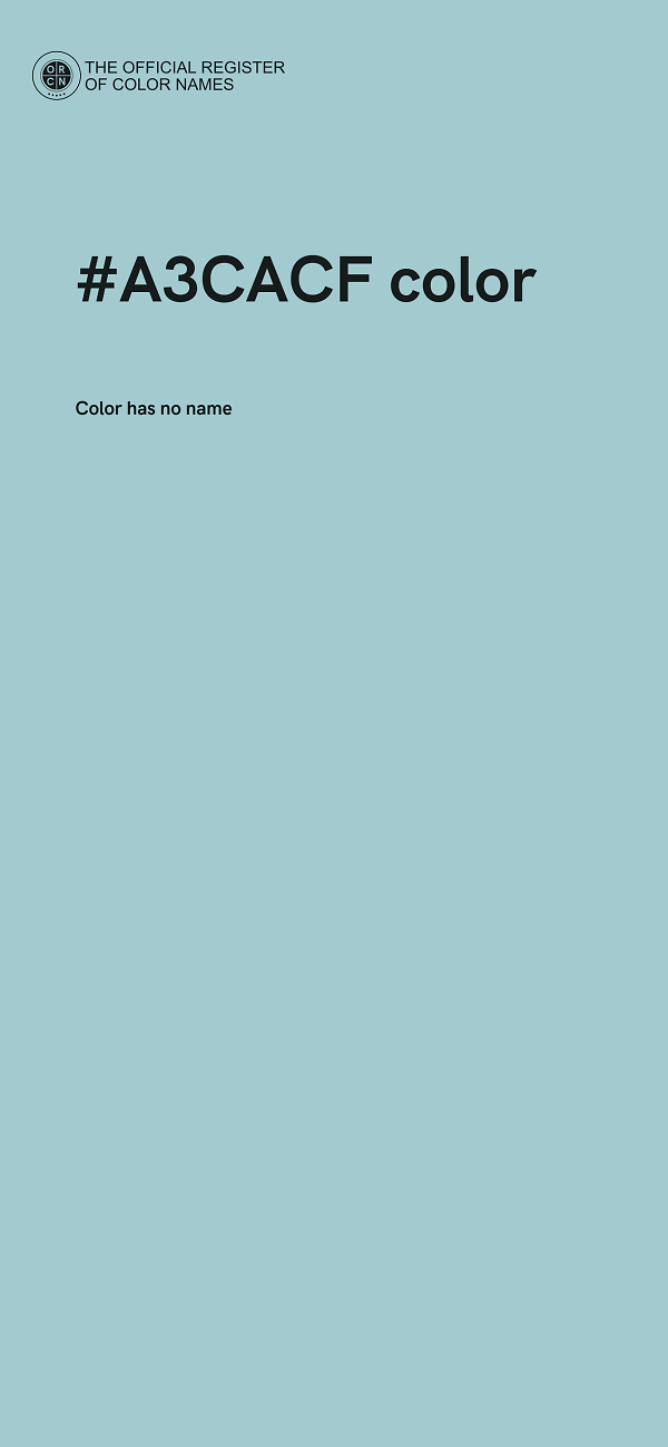 #A3CACF color image