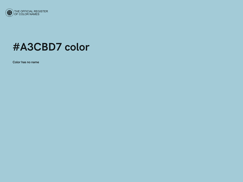 #A3CBD7 color image
