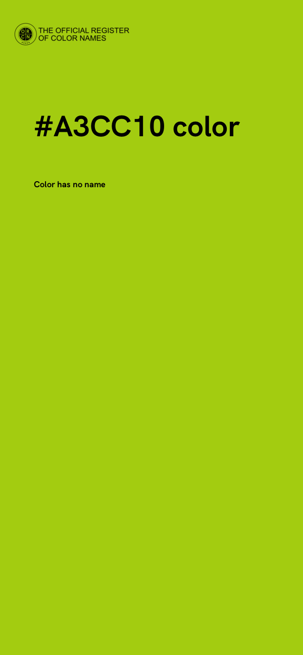 #A3CC10 color image