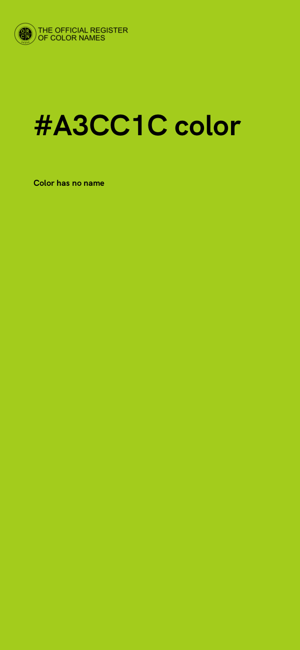 #A3CC1C color image