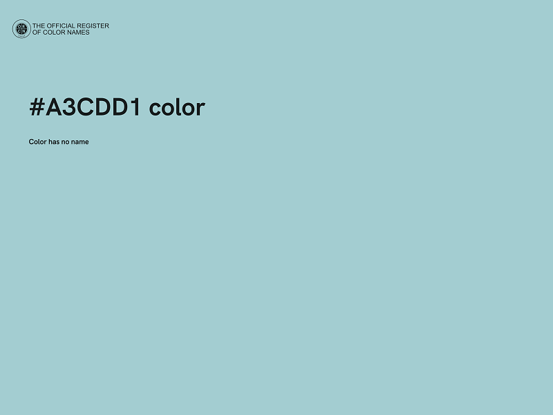 #A3CDD1 color image