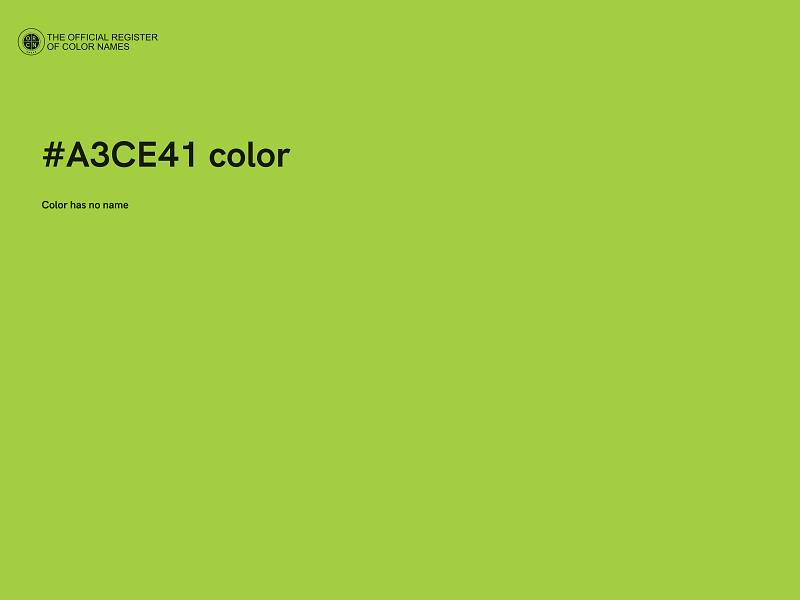 #A3CE41 color image